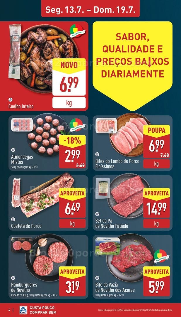 Antevisão Folheto ALDI Promoções de 13 a 19 julho